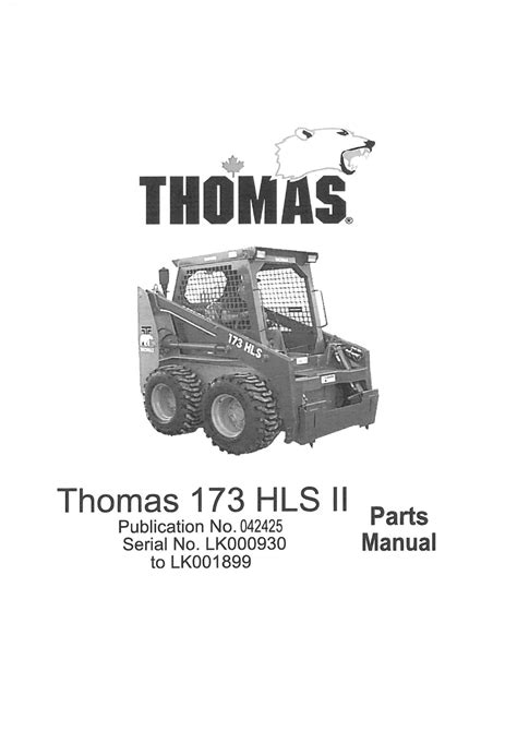 thomas 173 hls skid steer parts|thomas dt parts diagram.